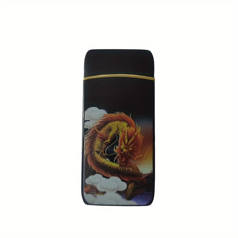 Dual Arc Plasma USB Lighter with Windproof Technology and LED Power Display