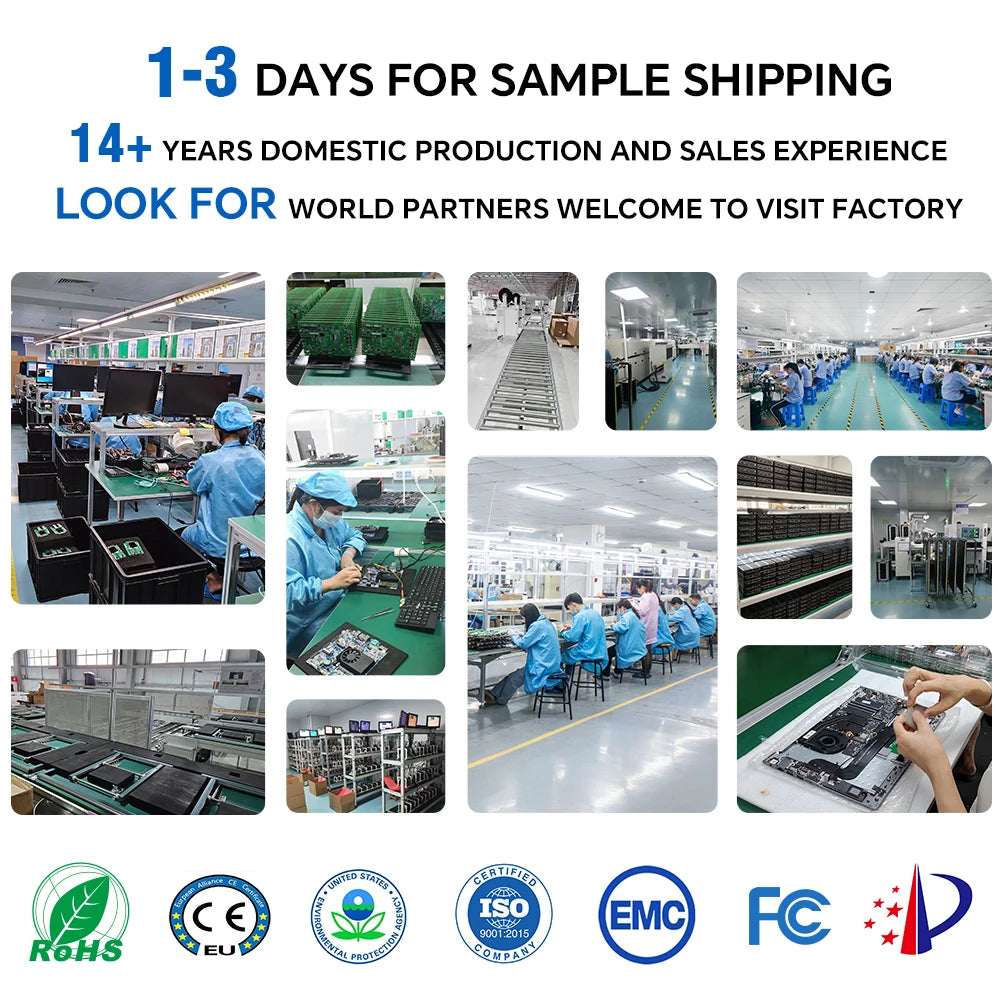 MeeGoPad N156I 15.6 Inch Notebook Narrow Bezel Kabylake Core I3/I5/I7 10510U Basic Antislip Laptop Stand Intel Graphics Card