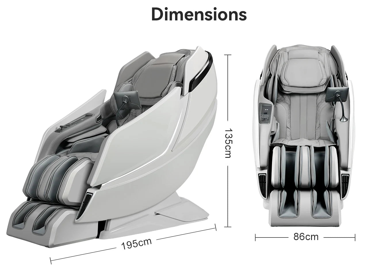 2025 Luxury Massage Chair with 24 Auto Programs, Bluetooth Music & Wireless Charging, Full Body Shiatsu Recliner for Home Use